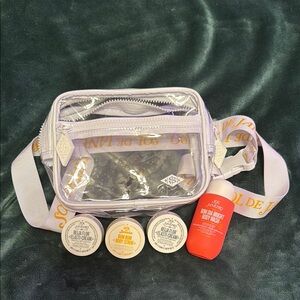 Sol de janeiro Clear Crossbody Bag with Skincare Set